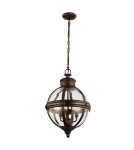 Chandeliers - Feiss ADAMS 3x60W E14 FE/ADAMS/3P BRZ Pendant. - product 1