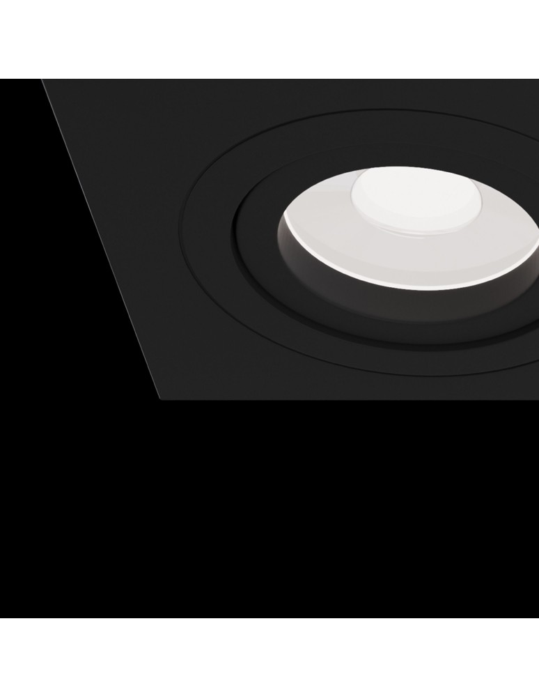 Flush-mounted lamps - pendants - Maytoni Atom 2xGU10 50W flush mount DL024-2-02B black - product kolory-swiatla.pl 5
