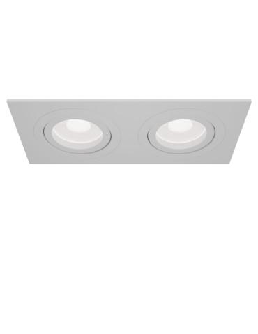 Maytoni Atom 2xGU10 50W flush mount DL024-2-02W white