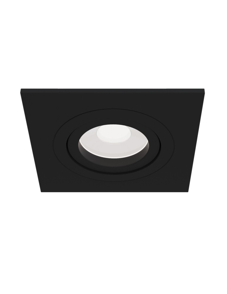 Flush-mounted lamps - pendants - Maytoni Atom 1xGU10 50W flush mount DL024-2-01B black - product kolory-swiatla.pl 1