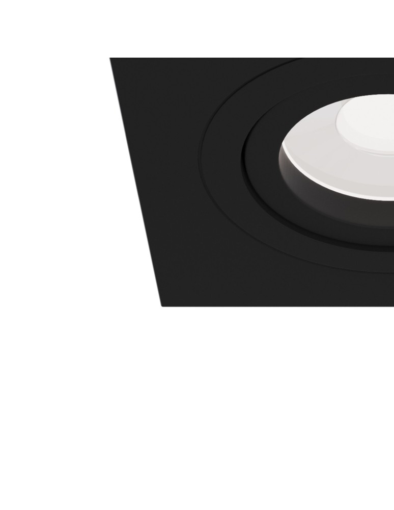 Flush-mounted lamps - pendants - Maytoni Atom 1xGU10 50W flush mount DL024-2-01B black - product kolory-swiatla.pl 3