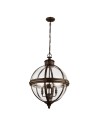 Feiss ADAMS 4x60W E14 FE/ADAMS/4P BRZ Pendant.