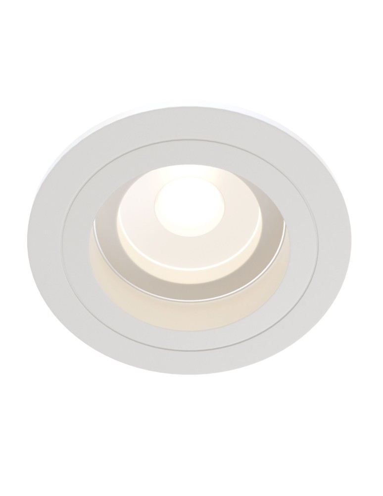 Flush-mounted lamps - pendants - Maytoni Akron 1xGU10 50W flush mount DL025-2-01W white - product kolory-swiatla.pl 1