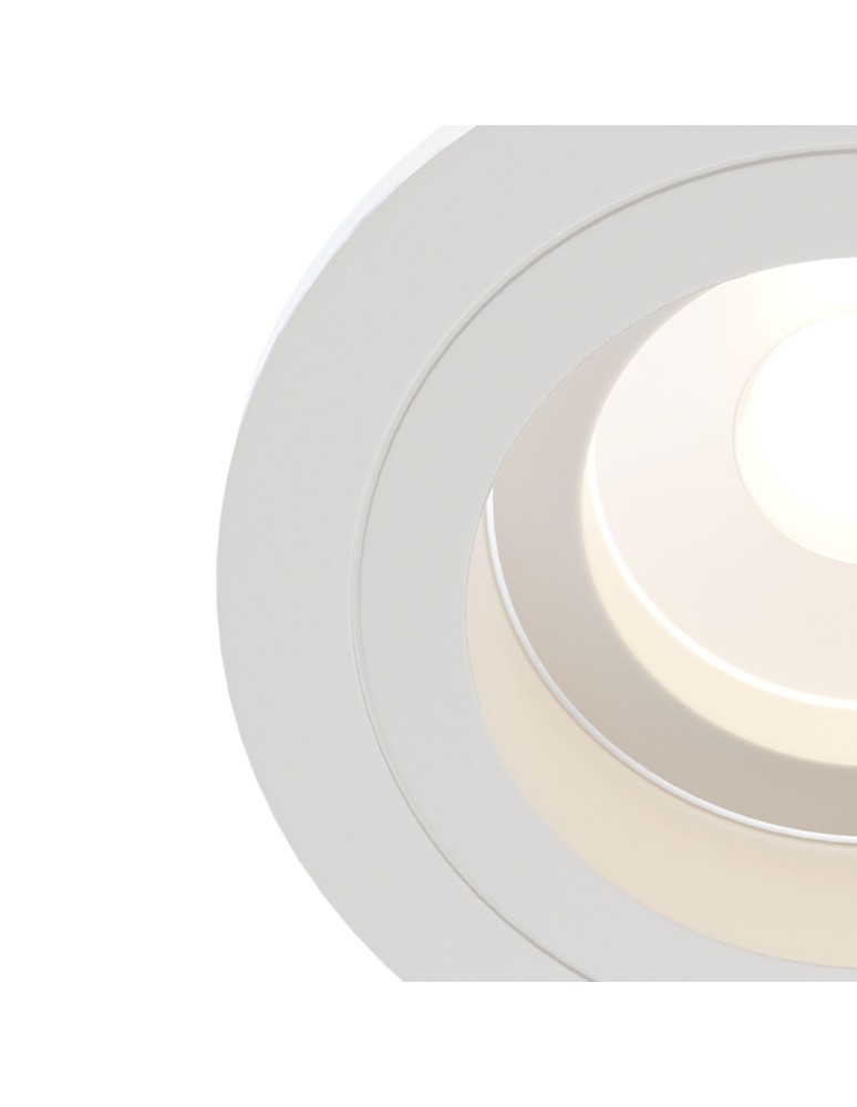 Flush-mounted lamps - pendants - Maytoni Akron 1xGU10 50W flush mount DL025-2-01W white - product kolory-swiatla.pl 3