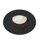 Flush-mounted lamps - pendants - Maytoni Akron 1xGU10 50W flush mount DL025-2-01B black - product 1