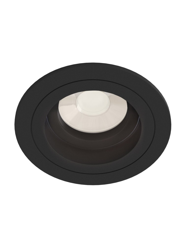 Flush-mounted lamps - pendants - Maytoni Akron 1xGU10 50W flush mount DL025-2-01B black - product kolory-swiatla.pl 1