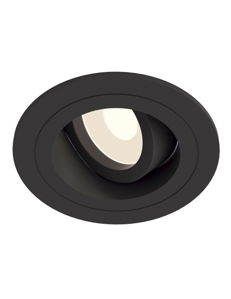 Flush-mounted lamps - pendants - Maytoni Akron 1xGU10 50W flush mount DL025-2-01B black - product kolory-swiatla.pl 2