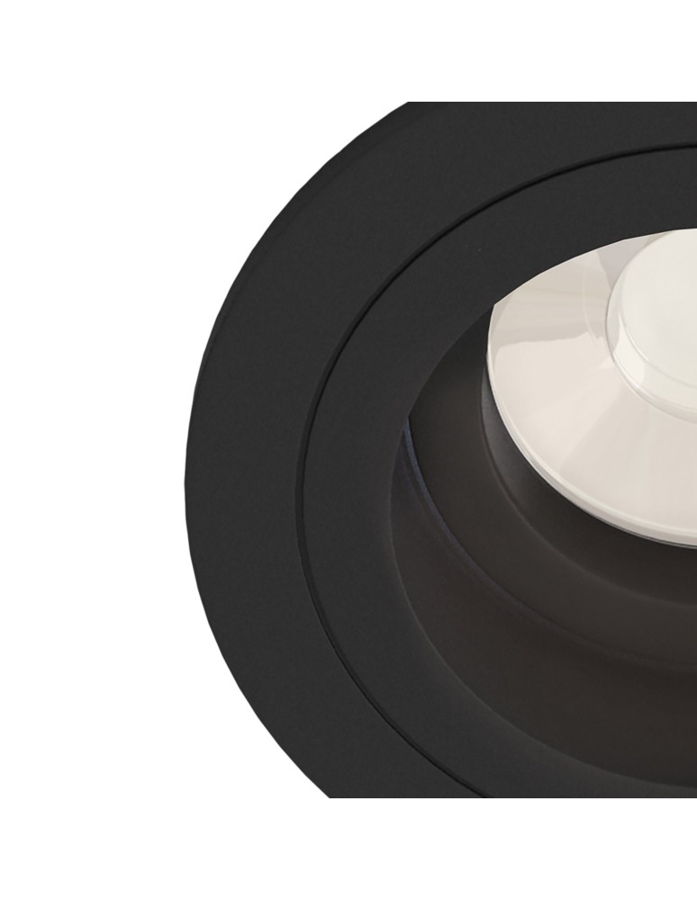 Flush-mounted lamps - pendants - Maytoni Akron 1xGU10 50W flush mount DL025-2-01B black - product kolory-swiatla.pl 3