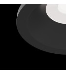 Flush-mounted lamps - pendants - Maytoni Zoom 1xGU10 50W flush mount DL032-2-01B black - product 4