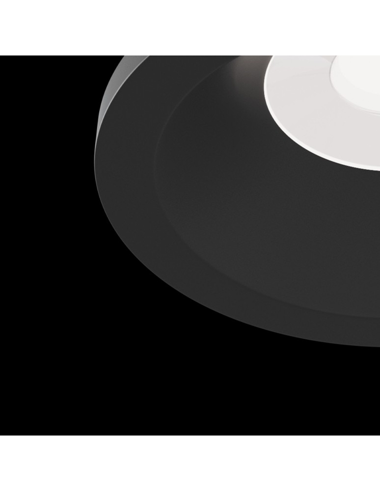 Flush-mounted lamps - pendants - Maytoni Zoom 1xGU10 50W flush mount DL032-2-01B black - product kolory-swiatla.pl 4