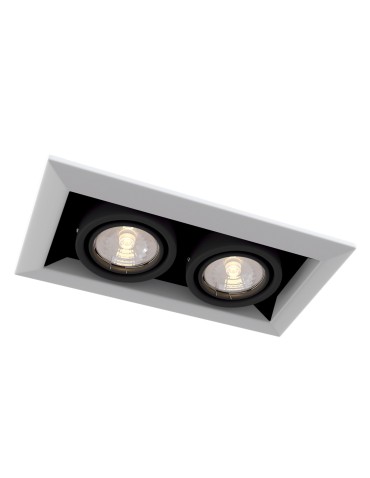 Maytoni Metal Modern 2xGU10 50W flush mount DL008-2-02-W white