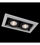 Flush-mounted lamps - pendants - Maytoni Metal Modern 2xGU10 50W flush mount DL008-2-02-W white - product 2