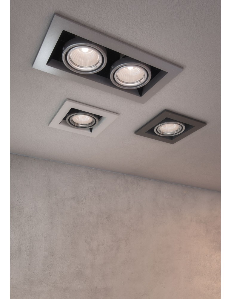 Flush-mounted lamps - pendants - Maytoni Metal Modern 2xGU10 50W flush mount DL008-2-02-W white - product kolory-swiatla.pl 3