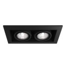 Flush-mounted lamps - pendants - Maytoni Metal Modern 2xGU10 50W flush mount DL008-2-02-B black - product 1