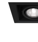 Flush-mounted lamps - pendants - Maytoni Metal Modern 2xGU10 50W flush mount DL008-2-02-B black - product 3