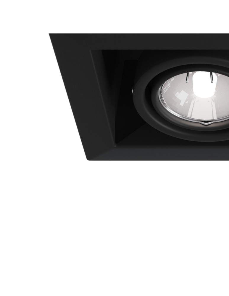 Flush-mounted lamps - pendants - Maytoni Metal Modern 2xGU10 50W flush mount DL008-2-02-B black - product kolory-swiatla.pl 3