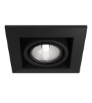 Flush-mounted lamps - pendants - Maytoni Metal Modern 1xGU10 50W flush mount DL008-2-01-B black - product 1