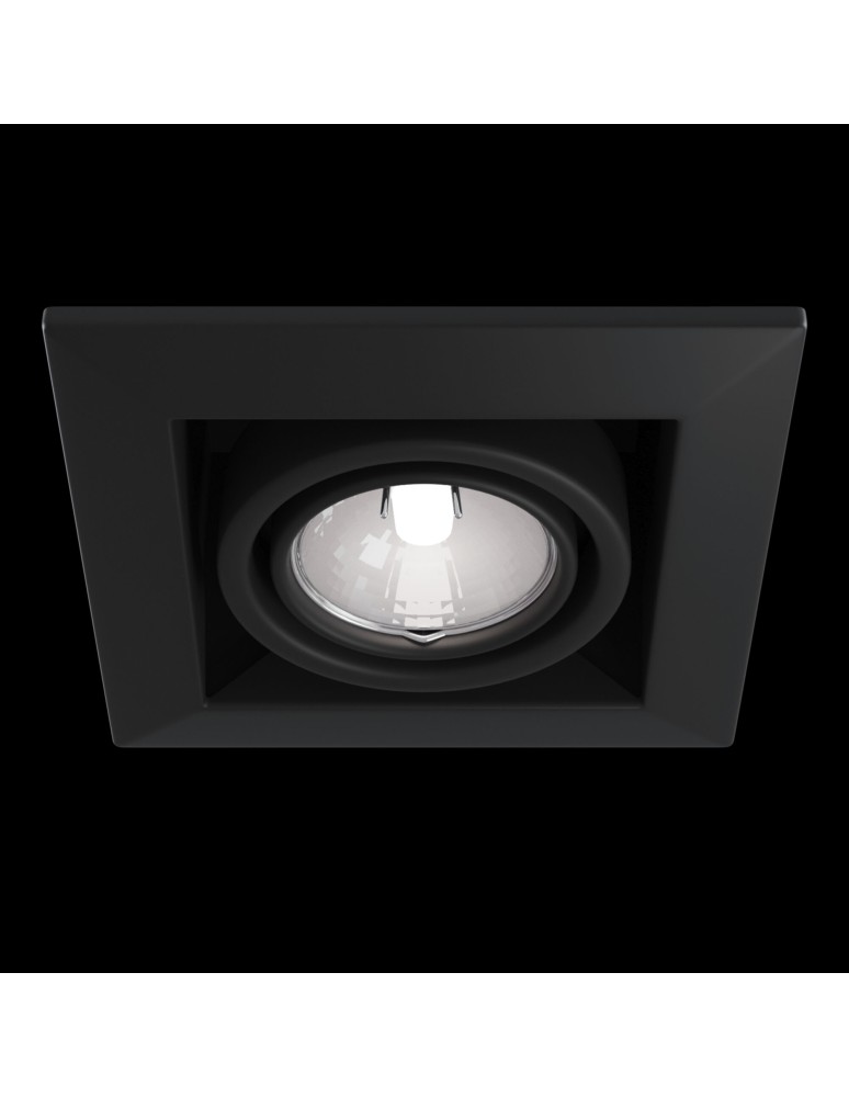 Flush-mounted lamps - pendants - Maytoni Metal Modern 1xGU10 50W flush mount DL008-2-01-B black - product kolory-swiatla.pl 2