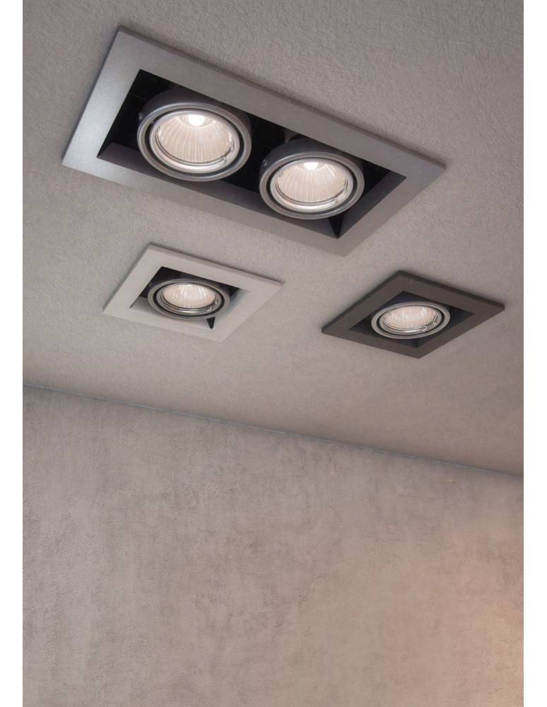 Flush-mounted lamps - pendants - Maytoni Metal Modern 1xGU10 50W flush mount DL008-2-01-B black - product kolory-swiatla.pl 3