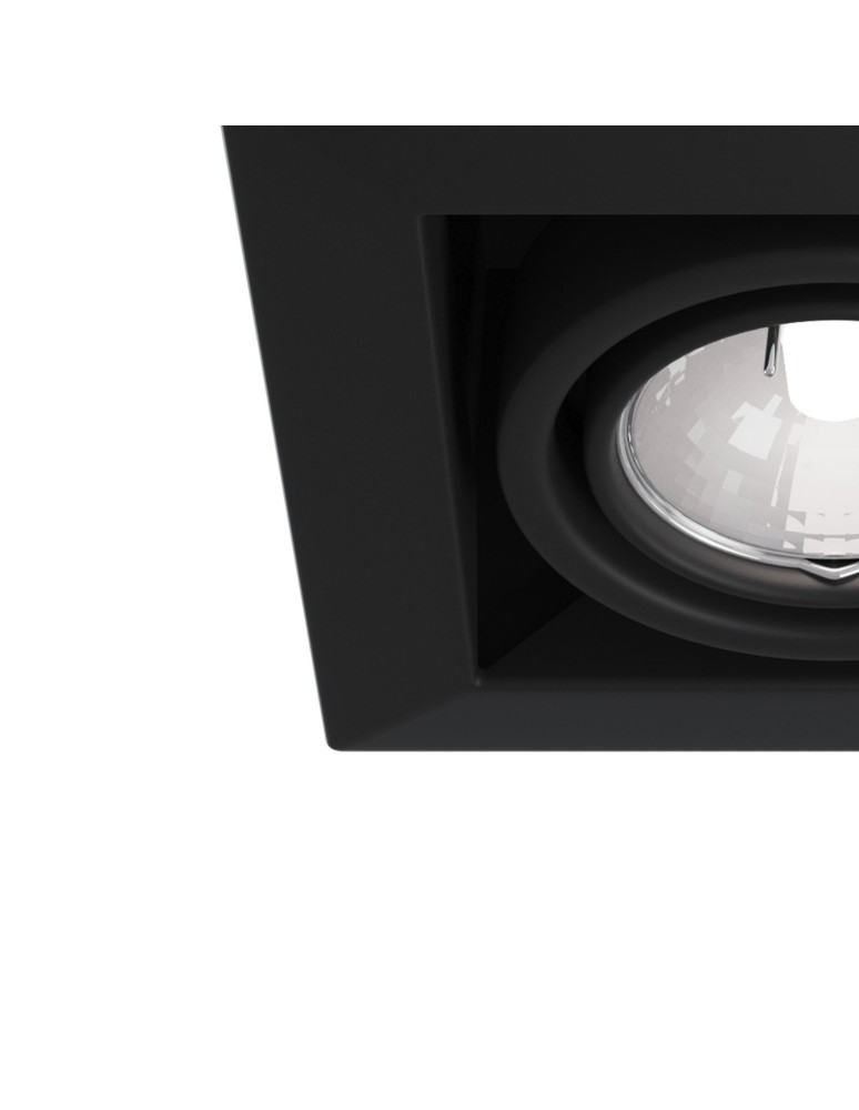 Flush-mounted lamps - pendants - Maytoni Metal Modern 1xGU10 50W flush mount DL008-2-01-B black - product kolory-swiatla.pl 4