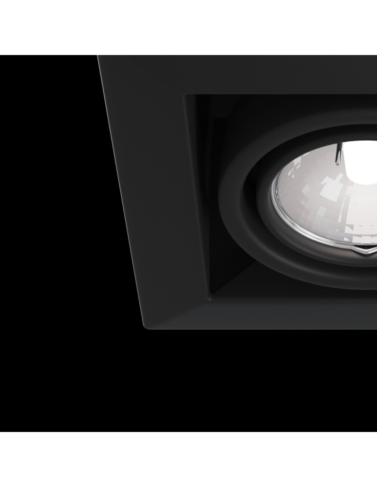 Flush-mounted lamps - pendants - Maytoni Metal Modern 1xGU10 50W flush mount DL008-2-01-B black - product kolory-swiatla.pl 5