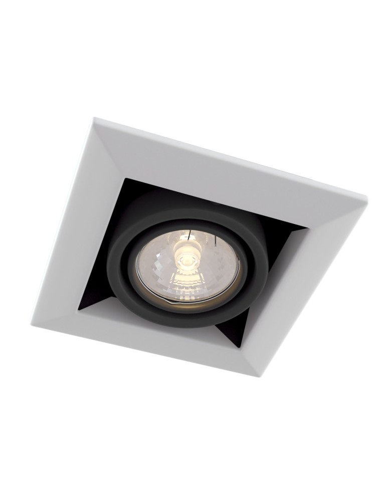 Flush-mounted lamps - pendants - Maytoni Metal Modern 1xGU10 50W flush mount DL008-2-01-W white - product kolory-swiatla.pl 1
