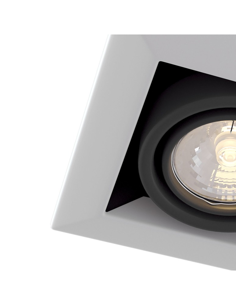Flush-mounted lamps - pendants - Maytoni Metal Modern 1xGU10 50W flush mount DL008-2-01-W white - product kolory-swiatla.pl 4