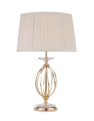 Elstead AEGAN 1x60W E27 AG/TL POL BRASS Desk Lamp.