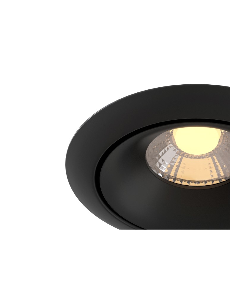 Flush-mounted lamps - pendants - Maytoni Yin LED 8W 3000K 650lm flush mount DL031-2-L8B black - product kolory-swiatla.pl 2