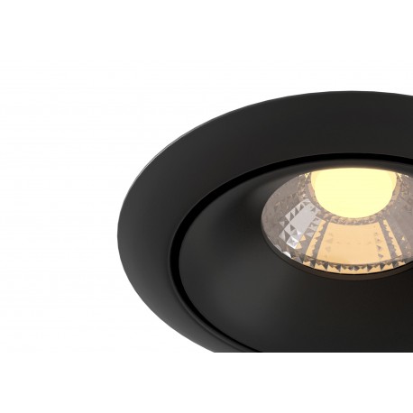 Maytoni Yin LED 8W 3000K 650lm podtynkowa DL031-2-L8B czarny