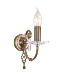 Chandelier wall lamps - Elstead AEGAN 1x60W E14 AG1 AGED BRASS Wall lamp. - product 1