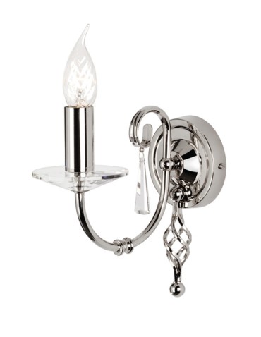 Elstead AEGAN 1x60W E14 AG1 POL NICKEL Wall lamp.
