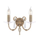 Chandelier wall lamps - Elstead AEGAN 2x60W E14 AG2 AGED BRASS Wall lamp. - product 1