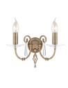 Elstead AEGAN 2x60W E14 AG2 AGED BRASS Wall lamp.