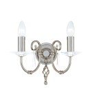 Chandelier wall lamps - Elstead AEGAN 2x60W E14 AG2 POL NICKEL Wall lamp. - product 1