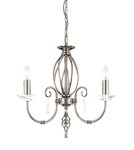 Chandelier chandeliers - Elstead AEGAN 3x60W E14 AG3 POL NICKEL Chandelier. - product 1