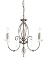 Elstead AEGAN 3x60W E14 AG3 POL NICKEL Chandelier.