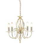 Chandelier chandeliers - Elstead AEGAN 5x60W E14 AG5 POL BRASS Chandelier. - product 1