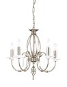 Elstead AEGAN 5x60W E14 AG5 POL NICKEL Chandelier.