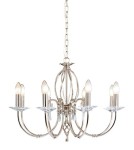 Chandelier chandeliers - Elstead AEGAN 8x60W E14 AG8 POL NICKEL Chandelier. - product 1