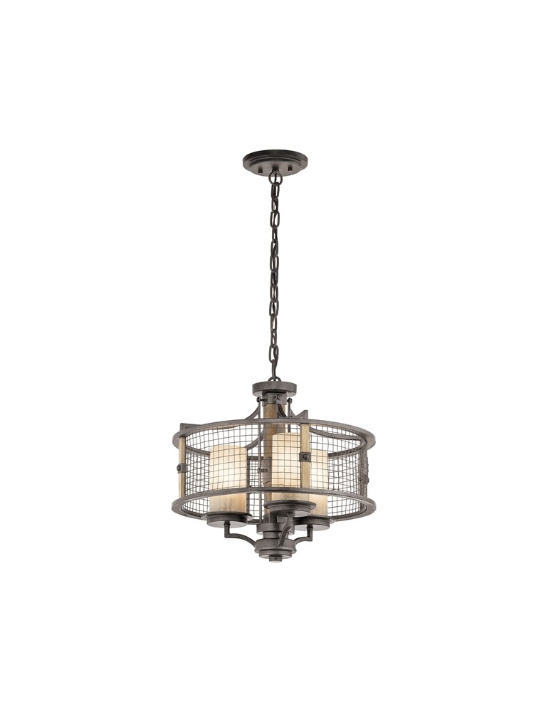Chandeliers - Kichler AHRENDALE 3x100W E27 KL/AHRENDALE3 Chandelier. - product kolory-swiatla.pl 1