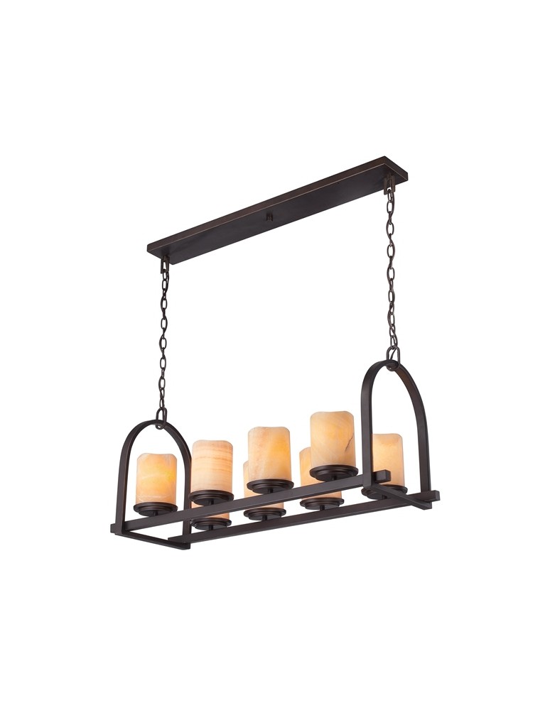 Rustic chandeliers - Quoizel ALDORA 8x100W E27 QZ/ALDORA8/ISLE Pendant. - product kolory-swiatla.pl 1
