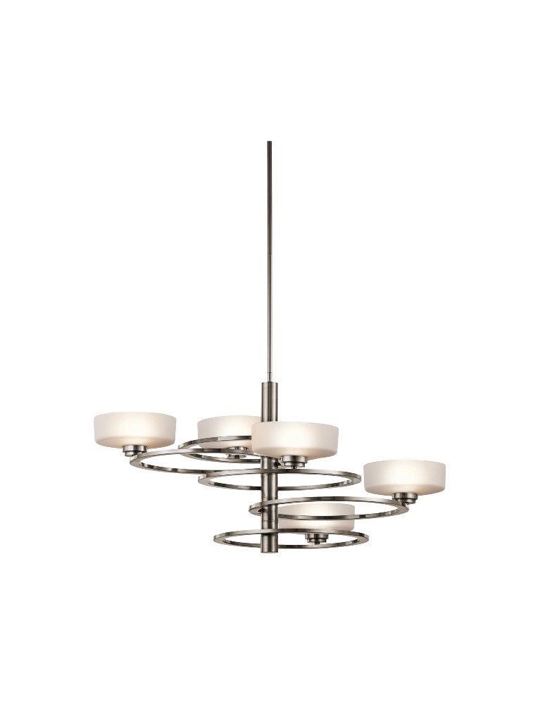 Modern chandeliers - Kichler ALEEKA 5x40W G9 KL/ALEEKA5B Chandelier. - product kolory-swiatla.pl 1