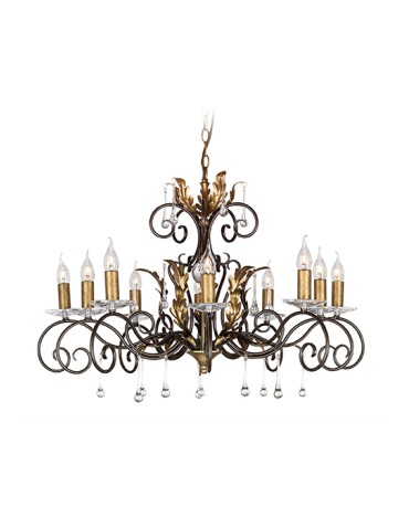 Elstead Lighting Interior Pendant AMARILLI 10x60W E14 AML10 BRONZE.