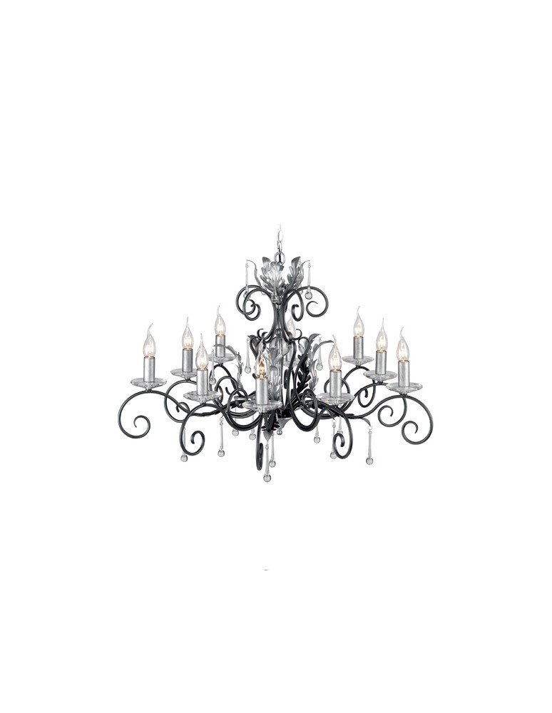 Chandelier chandeliers - Elstead Lighting Interior Pendant AMARILLI 10x60W E14 AML10 BLK/SILVER - product kolory-swiatla.pl 1