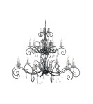 Chandelier chandeliers - Elstead Lighting Interior Pendant AMARILLI 15x60W E14 AML15 BLK/SILVER - product 1