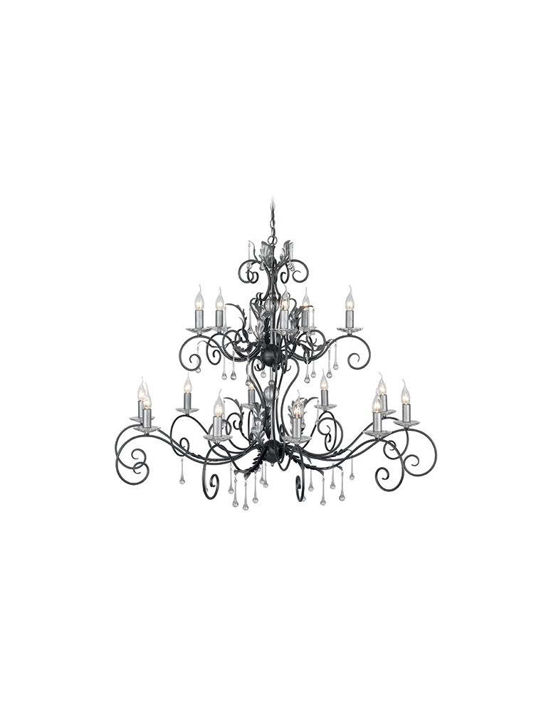 Chandelier chandeliers - Elstead Lighting Interior Pendant AMARILLI 15x60W E14 AML15 BLK/SILVER - product kolory-swiatla.pl 1