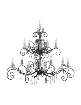 Elstead Lighting Interior Wisząca AMARILLI 15x60W E14 AML15 BLK/SILVER