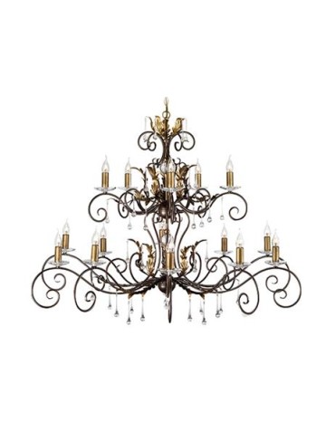Elstead Lighting Interior Pendant AMARILLI 15x60W E14 AML15 BRONZE.