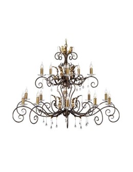 Elstead Lighting Interior Pendant AMARILLI 15x60W E14 AML15 BRONZE.